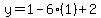 y=1-6%281%29%2B2