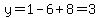 y=1-6%2B8=3