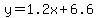 y=1.2x%2B6.6