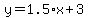y=1.5%2Ax+%2B+3