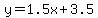 y=1.5x+%2B+3.5