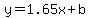 y=1.65x%2Bb