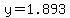 y=1.893