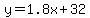 y=1.8x%2B32