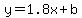 y=1.8x%2Bb
