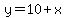 y=10%2Bx