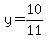 y=10%2F11
