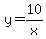 y=10%2Fx