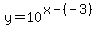 y=10%5E%28x-%28-3%29%29