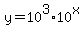 y=10%5E3%2A10%5Ex