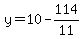 y=10-114%2F11