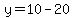 y=10-20