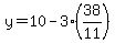 y=10-3%2838%2F11%29