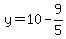 y=10-9%2F5
