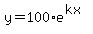 y=100%2Ae%5E%28kx%29