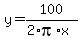 y=100%2F%282%2Api%2Ax%29