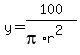 y=100%2F%28pi%2Ar%5E2%29