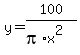 y=100%2F%28pi%2Ax%5E2%29