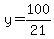 y=100%2F21