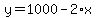 y=1000-2%2Ax