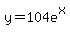 y=104e%5Ex