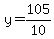 y=105%2F10
