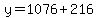 y=1076%2B216