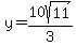 y=10sqrt%2811%29%2F3