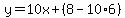 y=10x%2B%288-10%2A6%29