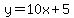y=10x%2B5