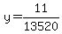 y=11%2F13520