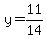 y=11%2F14