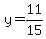 y=11%2F15
