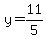 y=11%2F5