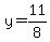 y=11%2F8