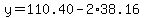 y=110.40-2%2A38.16