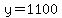 y=1100