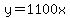 y=1100x