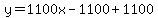 y=1100x-1100%2B1100
