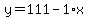 y=111-1%2Ax