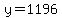 y=1196