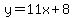 y=11x%2B8