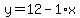 y=12-1%2Ax