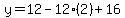 y=12-12%282%29%2B16