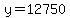 y=12750
