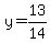 y=13%2F14