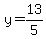 y=13%2F5
