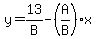 y=13%2FB-%28A%2FB%29x