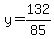 y=132%2F85