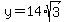y=14%2Asqrt%283%29
